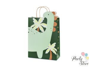 Подаръчна торбичка Динозавър, 10x24x37 см, микс