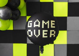 Фолио балон Gamer over, 45 см, черен