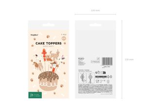 Топери за мъфини "Кучета", 7-9,5 см, микс (1 пкт. / 7 бр.)