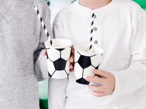 Хартиени чаши Футбол, микс, 260 мл (1 пкт. / 6 бр.)