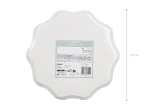 Чинии с каре, 23 см, микс (1 пкт. / 6 бр.)