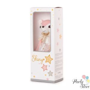 Плюшена лисичка с рокля „Shiny“ – луксозен подарък за момиченце, 28 см