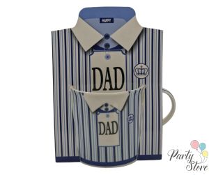 Чаша „DAD“ с подаръчна опаковка – синя | Подарък за баща