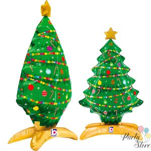 Фолиев балон „Елха с основа“ 32 инча / 81 см