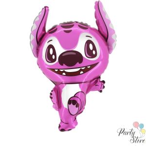 Фолиев балон „Розов Стич“ 36 инча / 91 см