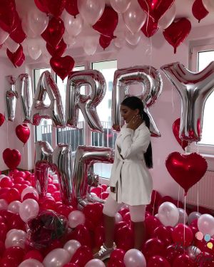 Фолиев балон буква „A“ 40 инча / 101 см – сребрист