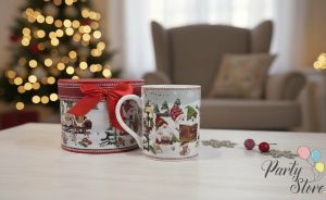 Коледна чаша “Коледни джуджета” в луксозна подаръчна кутия