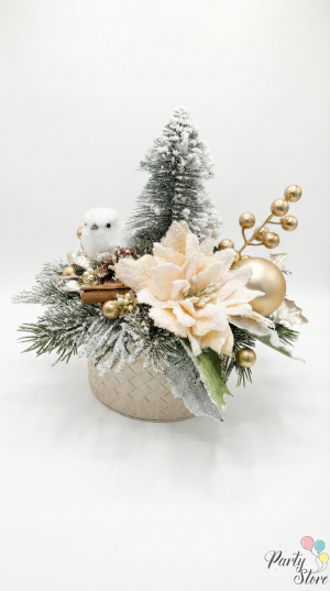 Коледна декорация "Пухкаво гнездо"