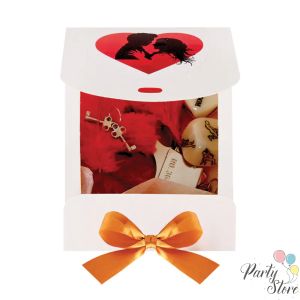 Kомплект "Арестувана за кражба на моето сърце!" с белезници, зарчета и перца