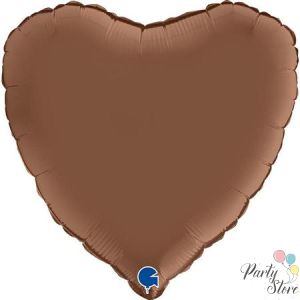 Балон „ Сърце “ 18′ цвят: шоколадов сатен-1бр.