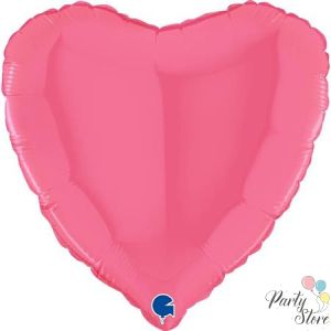 Фолиев балон сърце -розова дъвка