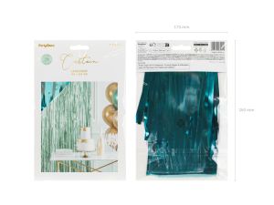 Парти завеса, бутилково зелено, 100x200 см