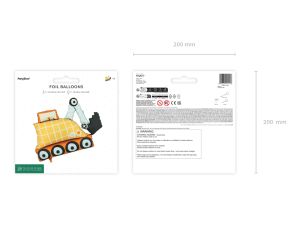 Фолиев балон Багер, 93x68 см, микс