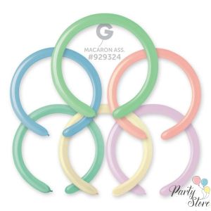 Дебели Моделиращи Балони Gemar D4 Macaron Mix (100 бр.) 