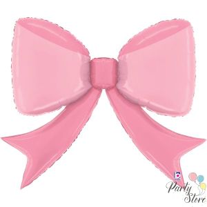 Голям фолиев балон „Розова панделка“ – 41" (104 см)