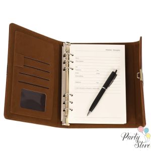 Луксозен подаръчен комплект „Най-любим учител“ – Кожен органайзер с шифър и метален химикал