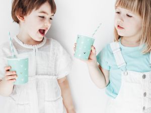 Хартиени сламки, небесносини, 19,5 см (1 пкт. / 10 бр.)