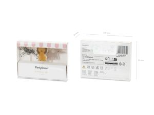 Свещи за рожден ден Сафари, 3-4.2 см, микс (1 пкт. / 3 бр.)