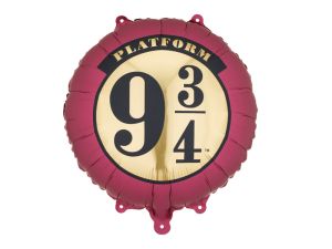 Фолиев балон Хари Потър – Перон 9 3/4, 35 см, бордо-бежов