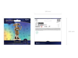 Стоящ фолиев балон Хари Потър – Доби, 54x105 см, бежов