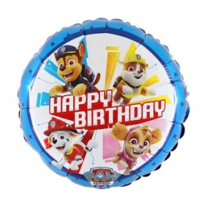 Фолиев балон Фигура Пес Патрул 45 см Happy Birthday