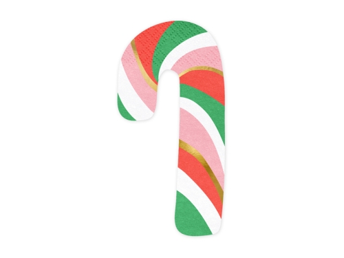 Салфетки Candy cane микс 8x15.5cm (1 пкт. / 20 бр.)