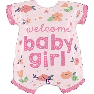 Фолиев балон „Боди Welcome Baby Girl“