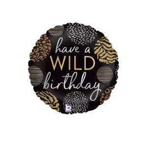 *Фолиев балон „Have a Wild Birthday“, 18 инча (45 см