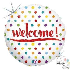 Фолиев балон “Welcome” – 18” / 46 см