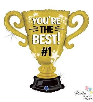  Фолиев балон “You're the Best!” – 33" / 84 см – Купа №1